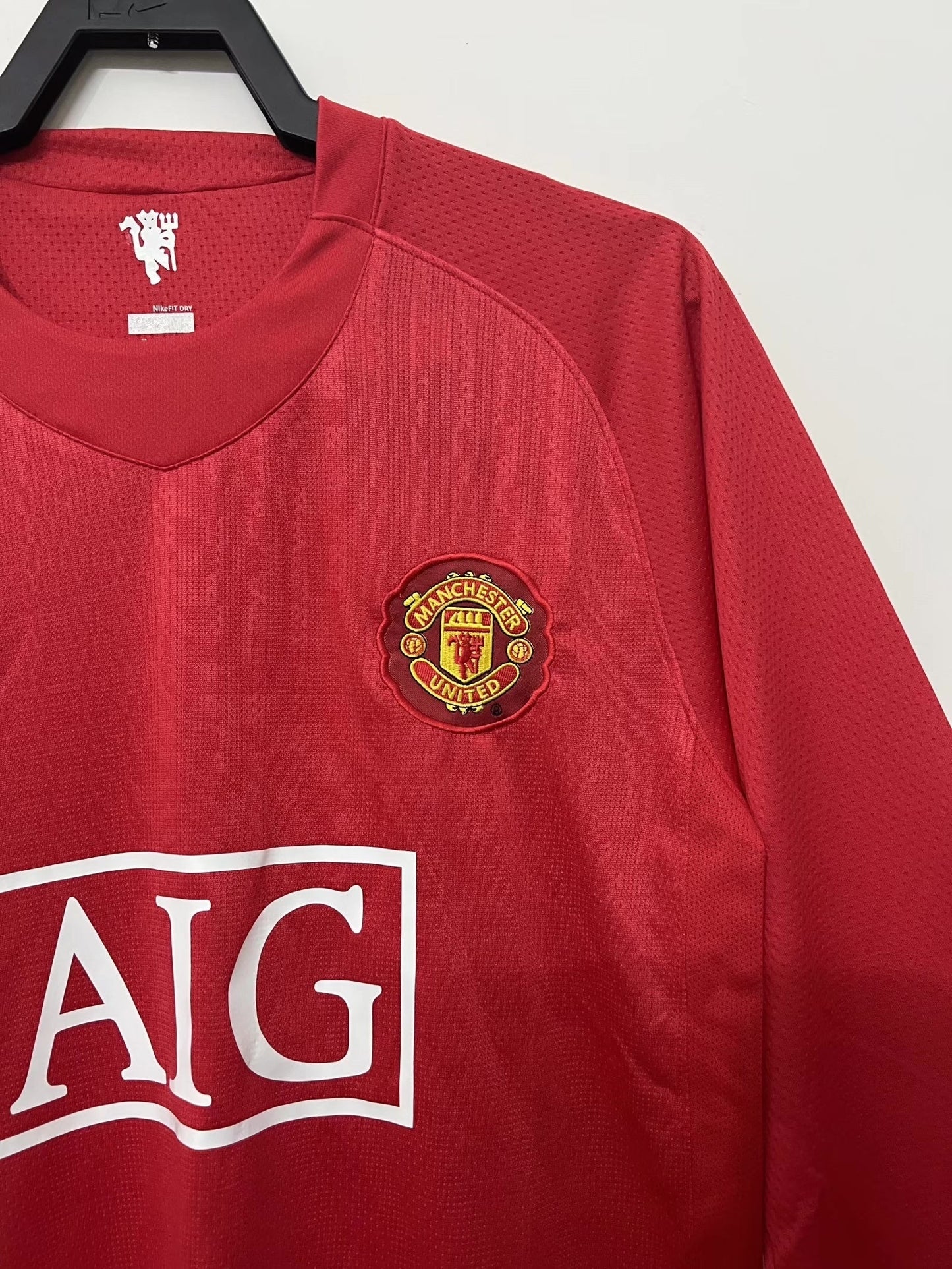 Man's Retro Long Sleeve Manchester United Team - 2007/08