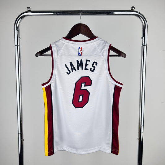 Miami Heat Association Jersey - LeBron James #6 (Kids)