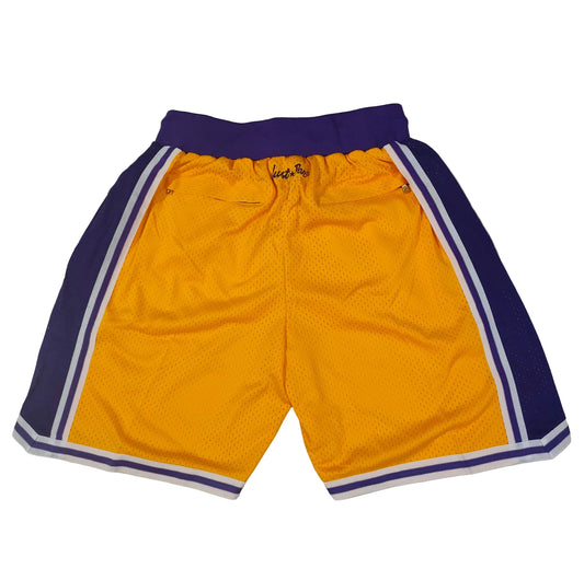 Los Angeles Lakers 1996 Retro Shorts - Design 5