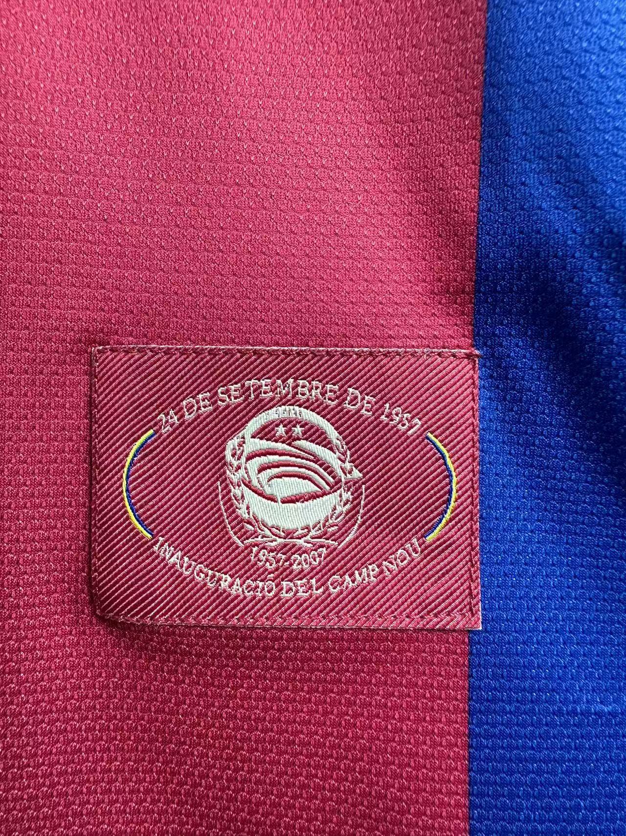 Man's Retro Long Sleeve Barcelona Team Home - 2007/08