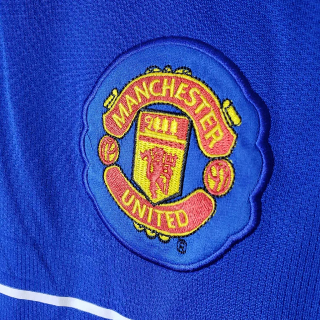 Retro Long Sleeve Manchester United Blue - 07/08