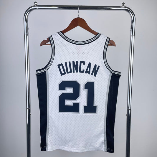 San Antonio Spurs 1998 Retro Jersey - Tim Duncan #21 - Design 2