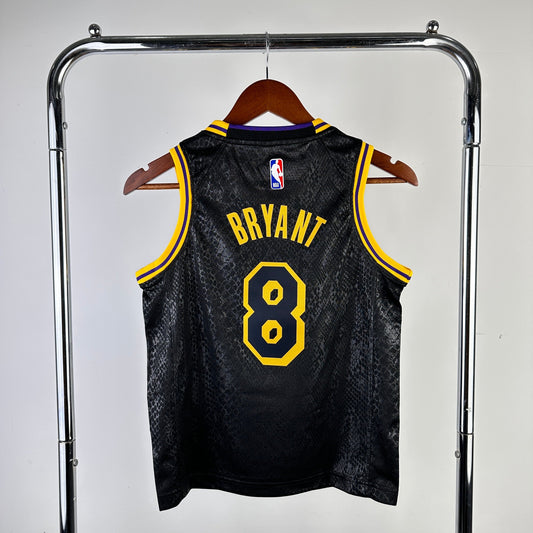 Los Angeles Lakers Black Mamba Jersey - Kobe Bryant #8 (Kids)