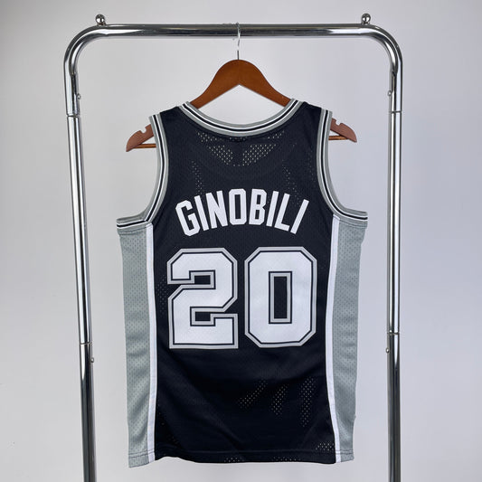San Antonio Spurs 2002 Retro Jersey - Manu Ginobili #20 - Design 1
