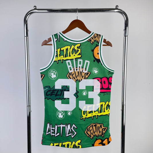 Boston Celtics 1985 Retro Jersey - Larry Bird #33 - Design 2