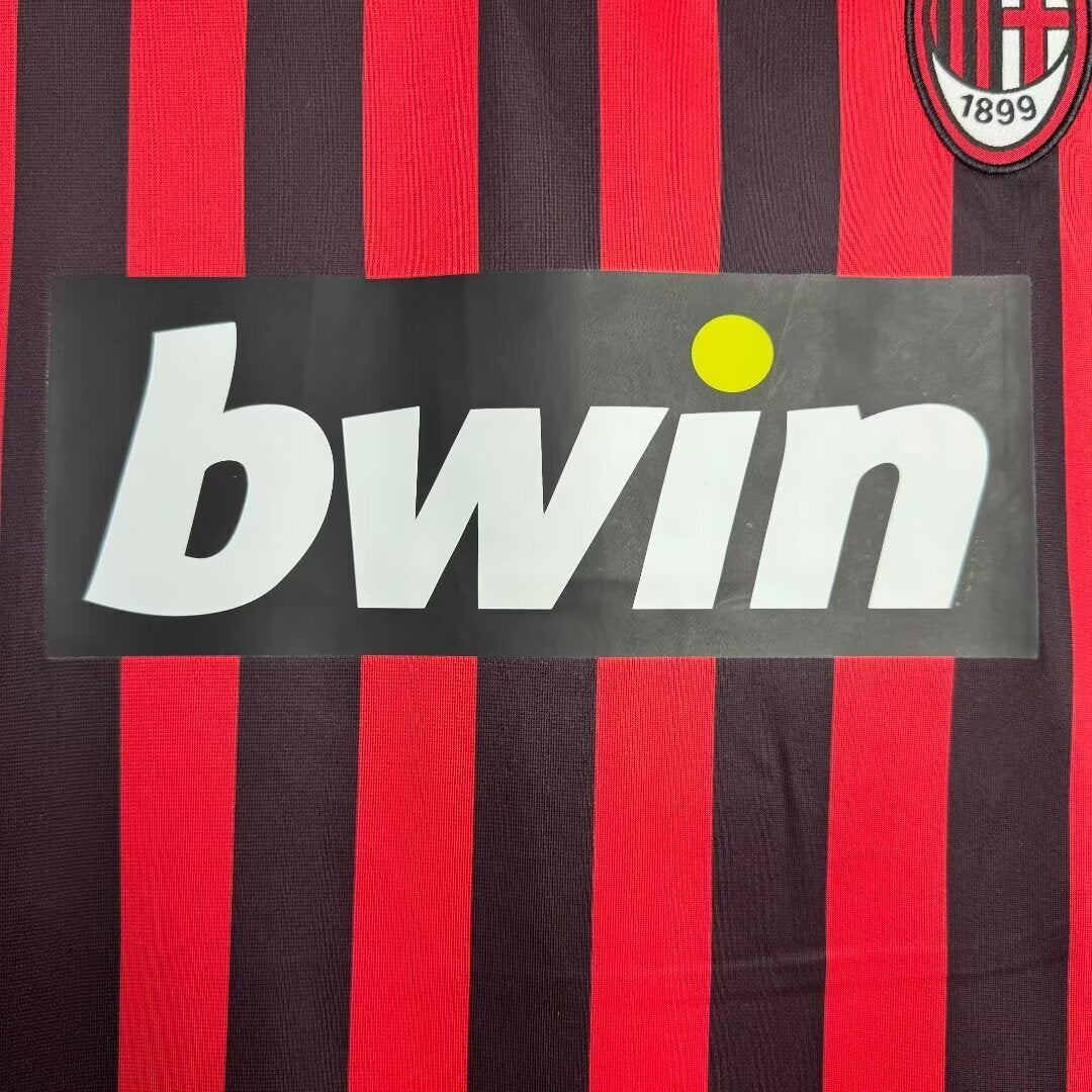 Man's Retro Jersey Milan Team Home- 2007/2008