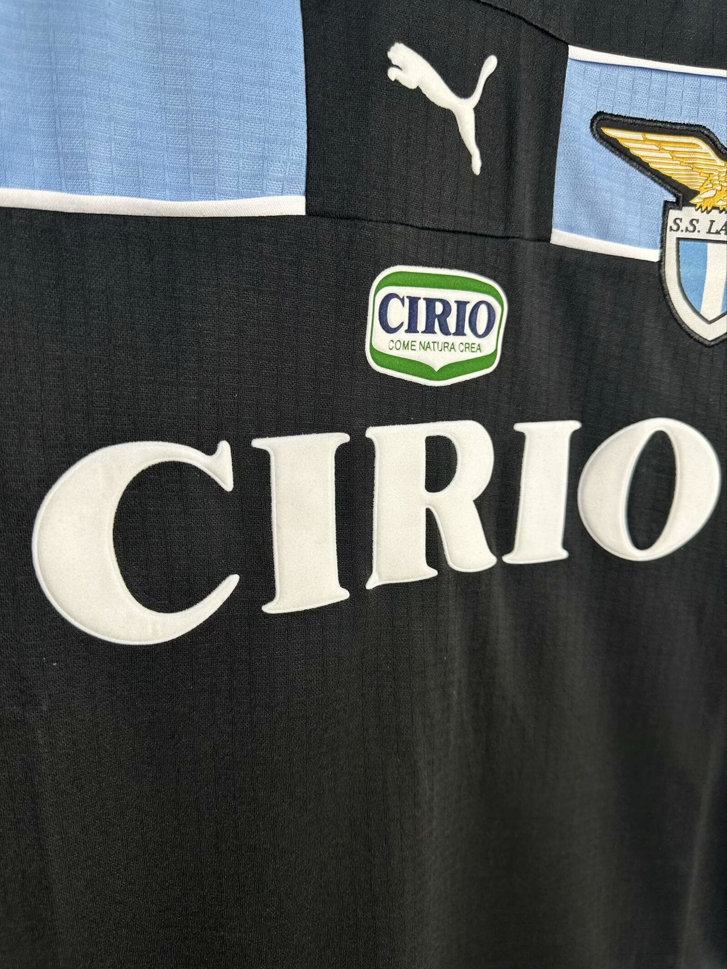 Man's Retro Long Sleeve Lazio Team Away - 1998/99