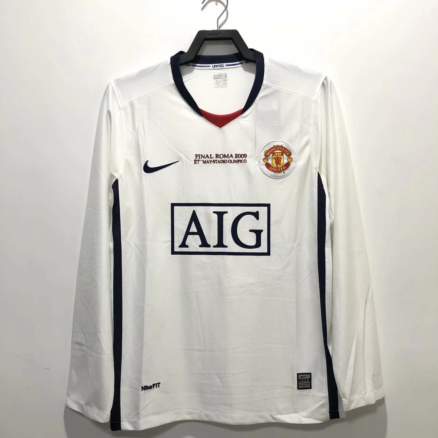 Man's Retro Long Sleeve Manchester United Team - 2008/09