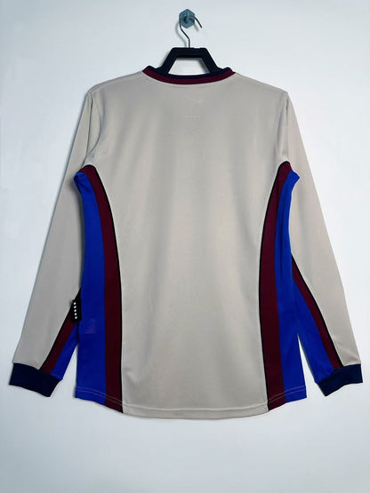 Man's Retro Long Sleeve Barcelona Team Away - 1998/99