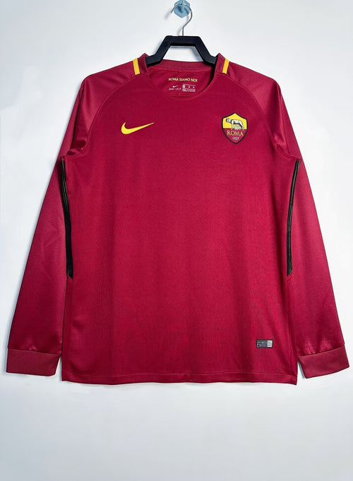 Man's Retro Long Sleeve Roma Team Home - 2017/18