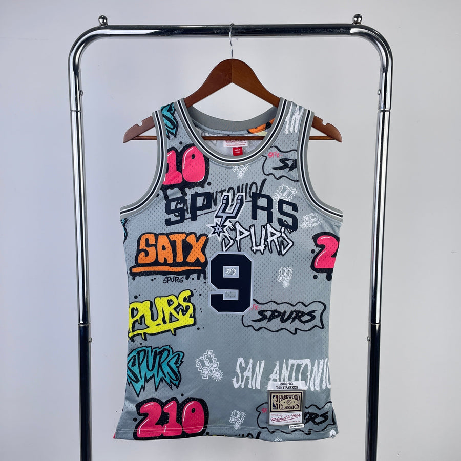 San Antonio Spurs Retro (2002) - Tony Parker #9