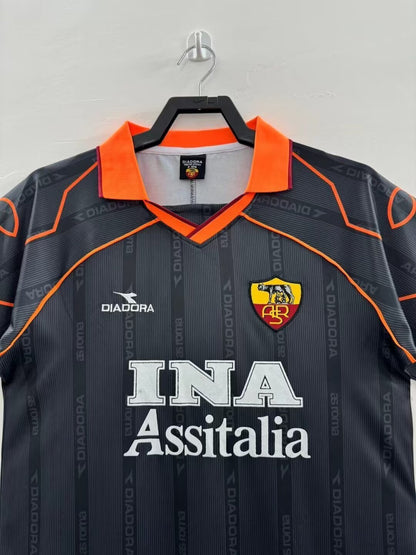 Man's Retro Jersey Roma Team Black - 1999/2000
