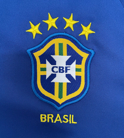 Long Sleeve Retro Brazil National Team Away 2002