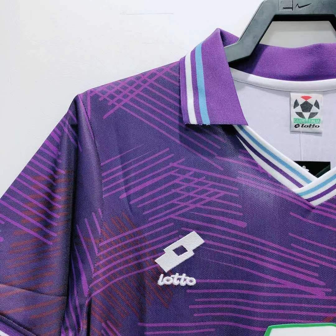 Man's Retro Jersey Fiorentina Team Home - 1992/93