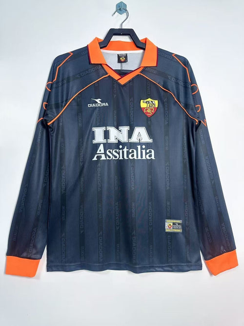 Man's Retro Long Sleeve Roma Team - 1999/00