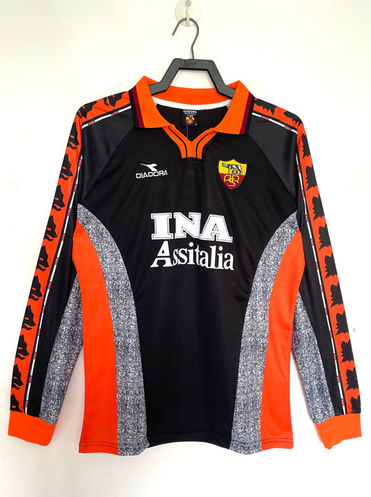 Man's Retro Long Sleeve Roma Team - 1998/99