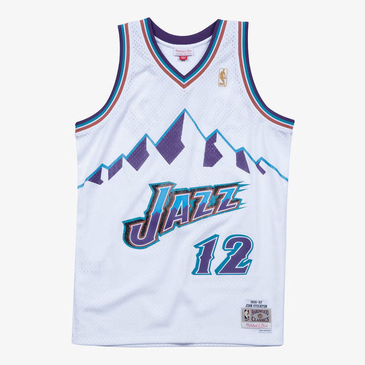 Utah Jazz 1996 Retro Jersey - John Stockton #12 - Design 1