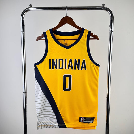 Indiana Pacers 25/26 Statement Jersey - Tyrese Haliburton #0