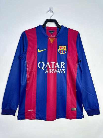 Man's Retro Long Sleeve Barcelona Team - 2014/15