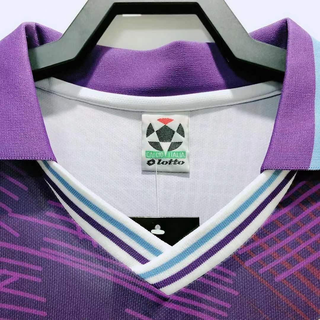 Man's Retro Jersey Fiorentina Team Home - 1992/93