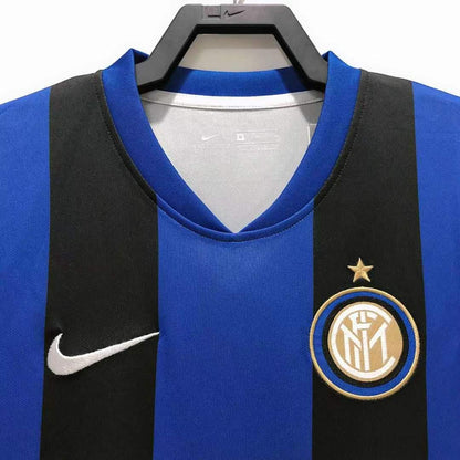 Man's Retro Jersey Internazionale Milano Team Champions League Home - 2008/09