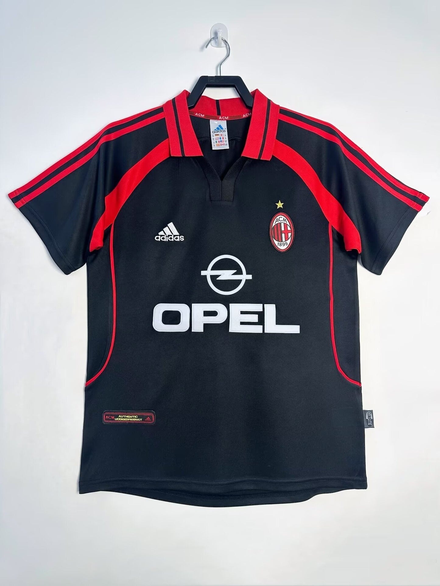 Man's Retro Jersey Milan Team - 2000/01