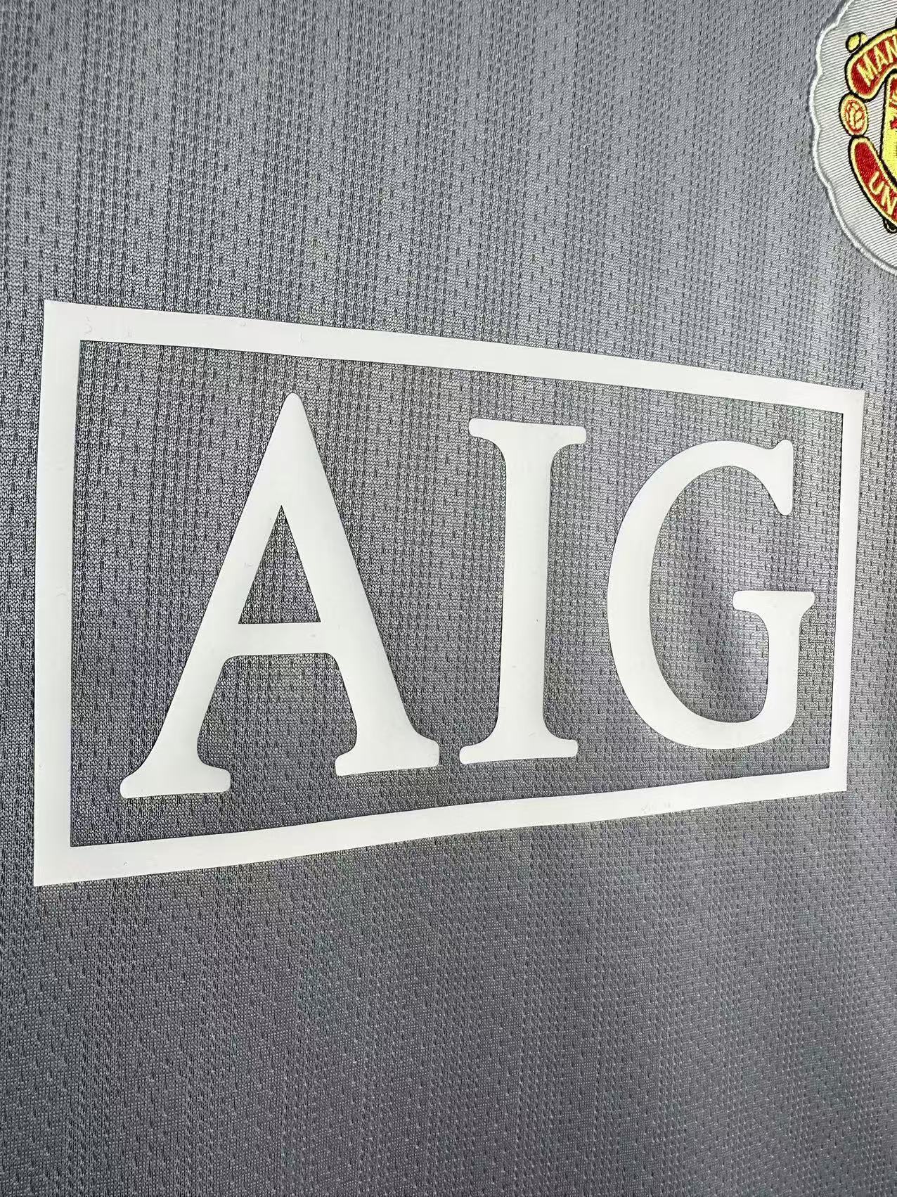 Man's Retro Jersey Manchester United Team Grey GK - 2007/08