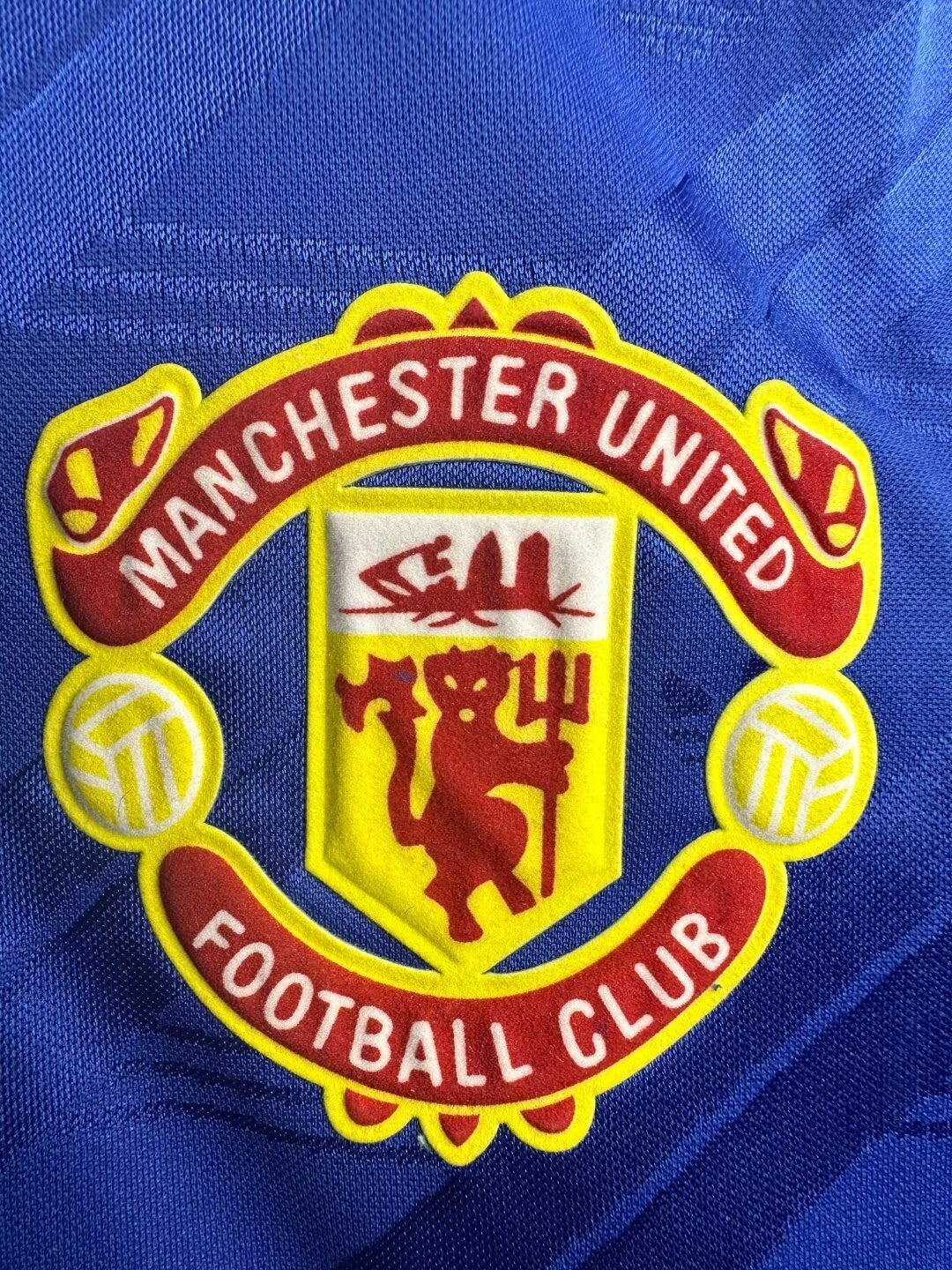 Man's Retro Long Sleeve Manchester United Team Away - 1986/88