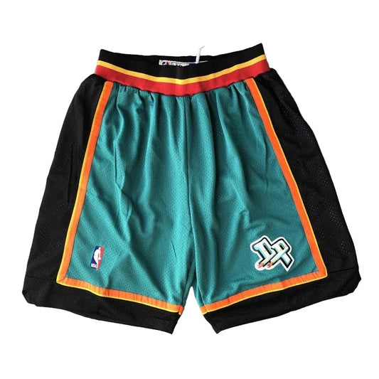 Detroit Pistons 1998 Retro Shorts - Design 2