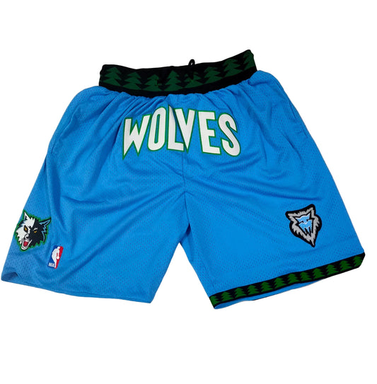Minnesota Timberwolves 2003 Retro Shorts - Design 2