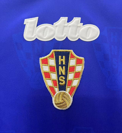 Man's Retro Jersey Croatia National Team Blue - 1998