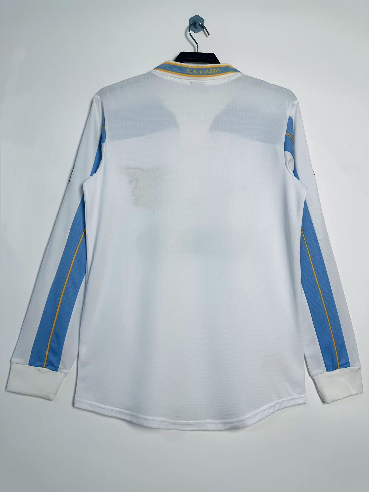 Man's Retro Long Sleeve Lazio Team - 1998/00