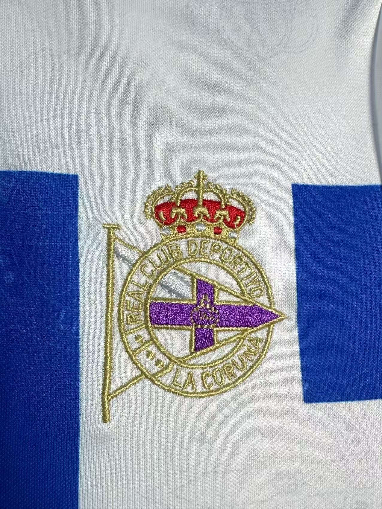Man's Retro Jersey Deportivo La Coruna Team Home - 1994/95