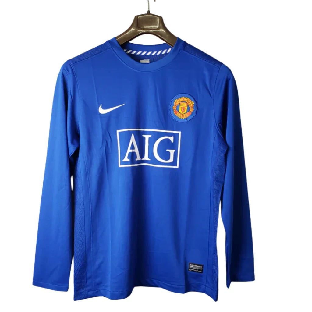 Retro Long Sleeve  Manchester United Blue - 07/08