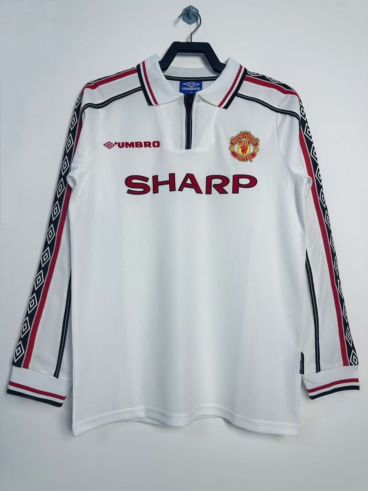 Man's Retro Long Sleeve Manchester United Team Commemorative Edition  - 1998