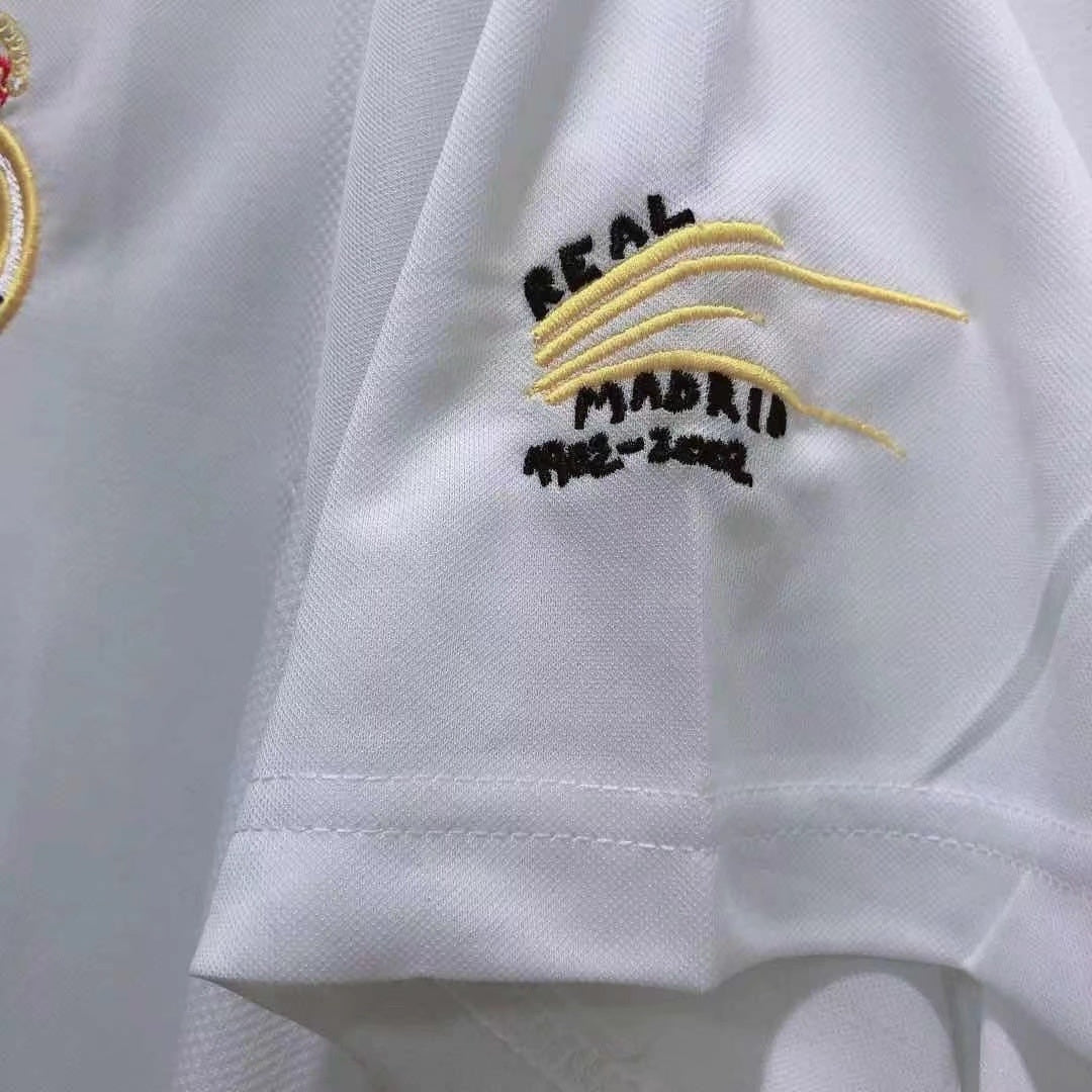 Man's Retro Jersey Real Madrid Team Champions League Home - 2002/03