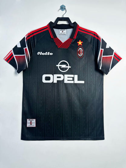 Man's Retro Jersey Milan Team Special Edition Black - 1997/1998