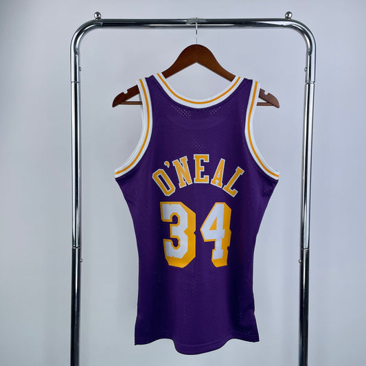 Los Angeles Lakers 1996 Retro Jersey - Shaquille O'Neal #34 - Design 4