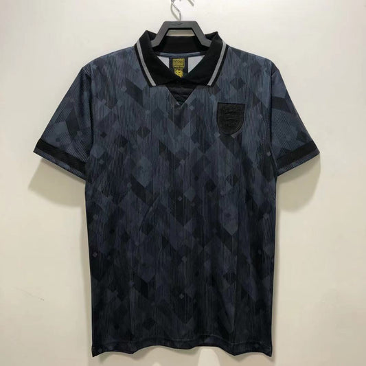 Man's Retro Jersey England National Team Black - 1990