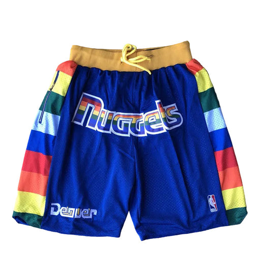 Denver Nuggets 1991 Retro Shorts - Design 2