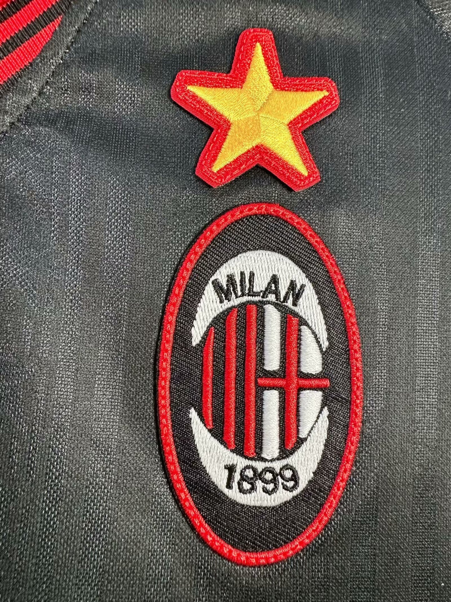 Man's Retro Jersey Milan Team Special Edition Black - 1997/1998
