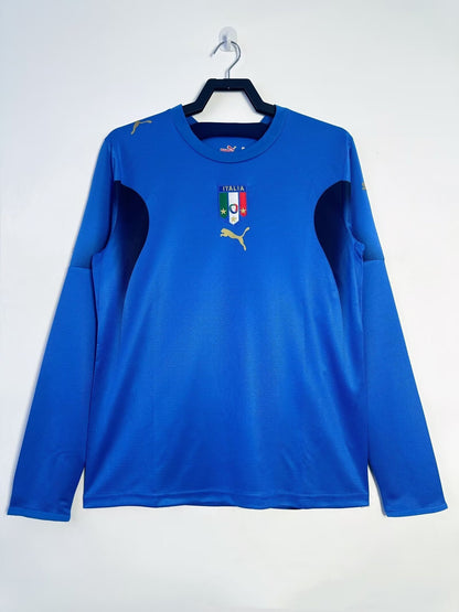 Man's Retro Long Sleeve Italy National Team Home - 2006