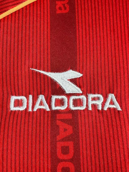 Man's Retro Long Sleeve Roma Team Home - 1999/00