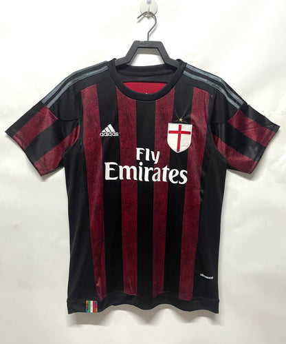 Man's Retro Jersey Milan Team Home- 2015/2016