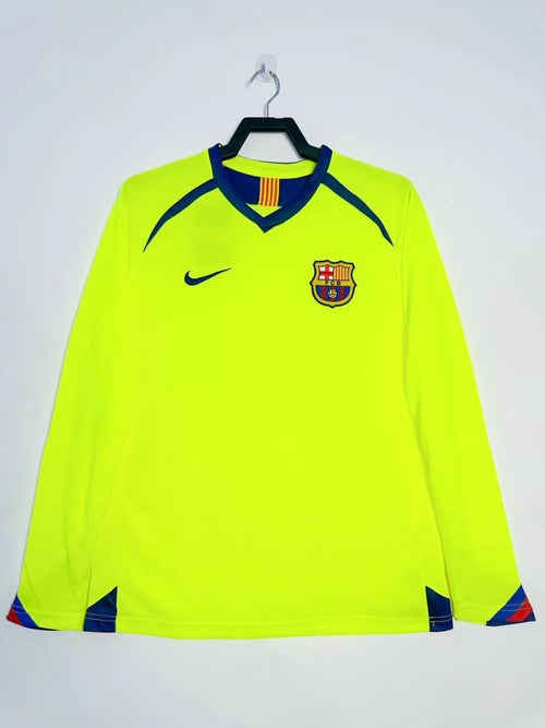 Man's Retro Long Sleeve Barcelona Team Away - 2005/06