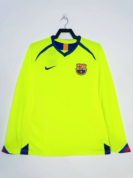 Man's Retro Long Sleeve Barcelona Team Away - 2005/06
