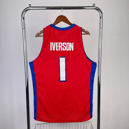 Detroit Pistons Retro (2008) - Allen Iverson #1