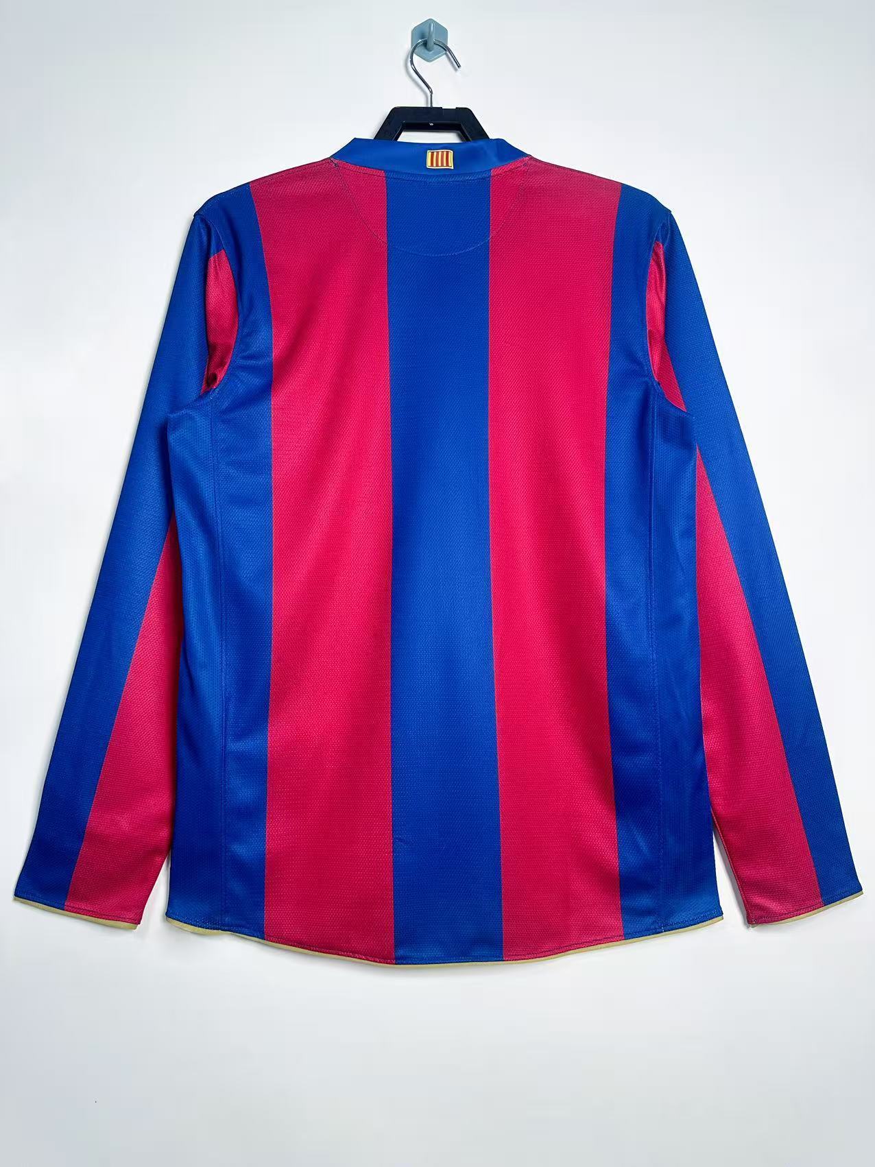 Man's Retro Long Sleeve Barcelona Team Home - 2007/08