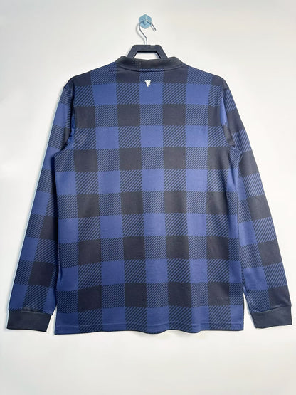 Man's Retro Long Sleeve Manchester United Team Away - 2013/14