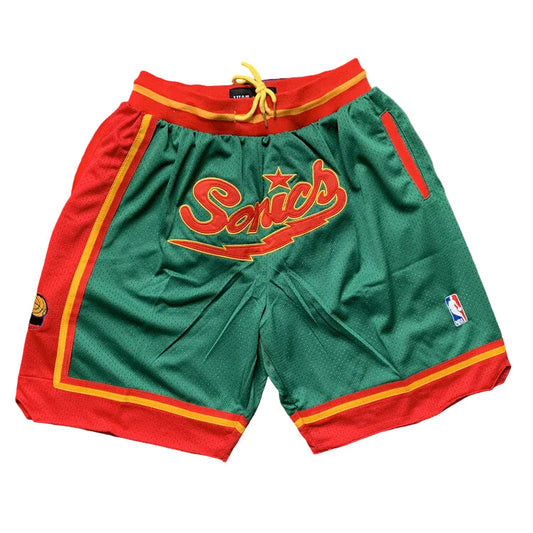 Seattle SuperSonics 1995 Retro Shorts - Design 2